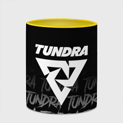 Кружка 3D Tundra style, цвет: 3D-белый + желтый — фото 2