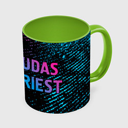Кружка цветная Judas Priest - neon gradient по-горизонтали