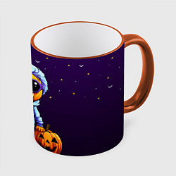 Кружка 3D Happy pumpkin, цвет: 3D-оранжевый кант