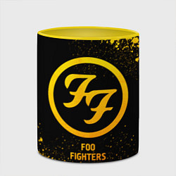 Кружка 3D Foo Fighters - gold gradient, цвет: 3D-белый + желтый — фото 2