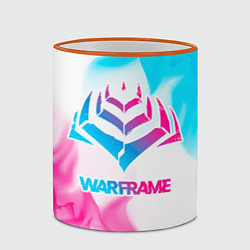 Кружка 3D Warframe neon gradient style, цвет: 3D-оранжевый кант — фото 2