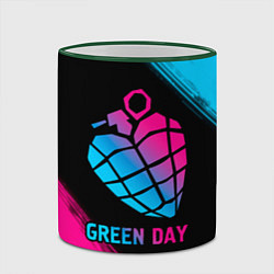 Кружка 3D Green Day - neon gradient, цвет: 3D-зеленый кант — фото 2