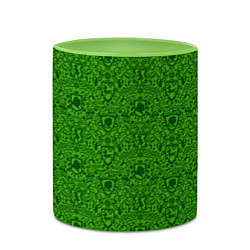 Кружка 3D Shrek: Pattern, цвет: 3D-белый + светло-зеленый — фото 2