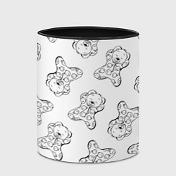 Кружка 3D Сончас у медвежат - раскраска, цвет: 3D-белый + черный — фото 2