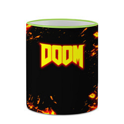 Кружка 3D Doom огненный марс, цвет: 3D-светло-зеленый кант — фото 2