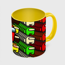 Кружка 3D Among us games, цвет: 3D-белый + желтый
