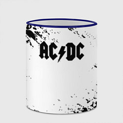 Кружка 3D ACDC rock collection краски черепа, цвет: 3D-синий кант — фото 2