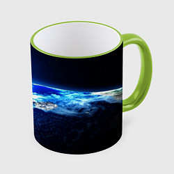 Кружка цветная Восход солнца в космосе