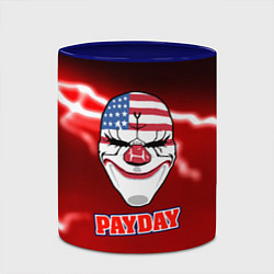 Кружка 3D Pay day storm, цвет: 3D-белый + синий — фото 2