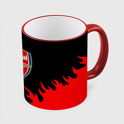 Кружка цветная Arsenal fc flame