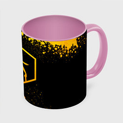 Кружка цветная Tomb Raider - gold gradient