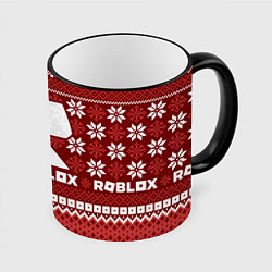 Кружка цветная Roblox christmas sweater