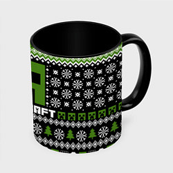 Кружка цветная Minecraft christmas sweater