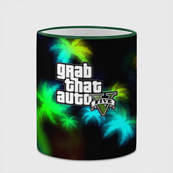 Кружка 3D GTA 5 tropicano, цвет: 3D-зеленый кант — фото 2