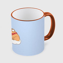 Кружка цветная Капибара и любовь: be capy