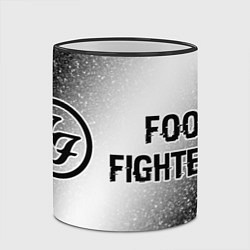 Кружка 3D Foo Fighters glitch на светлом фоне по-горизонтали, цвет: 3D-черный кант — фото 2