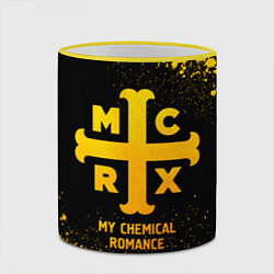 Кружка 3D My Chemical Romance - gold gradient, цвет: 3D-желтый кант — фото 2