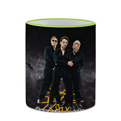 Кружка 3D Depeche Mode - A band in the universe, цвет: 3D-светло-зеленый кант — фото 2