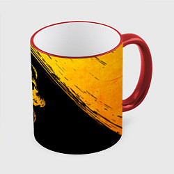 Кружка цветная Iron Maiden - gold gradient