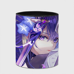 Кружка 3D Genshin Impact Райден, цвет: 3D-белый + черный — фото 2