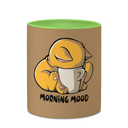 Кружка 3D Morning mood, цвет: 3D-белый + светло-зеленый — фото 2