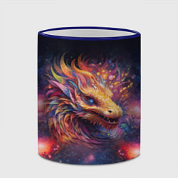 Кружка 3D Космический дракон - символ года, цвет: 3D-синий кант — фото 2