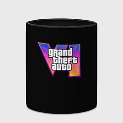 Кружка 3D Gta 6 logo, цвет: 3D-белый + черный — фото 2