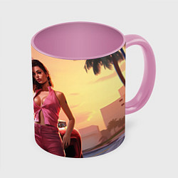 Кружка цветная GTA 6 girl vice city