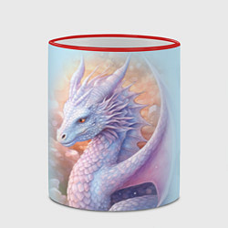 Кружка 3D Фэнтази дракон 2024, цвет: 3D-красный кант — фото 2