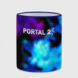 Кружка 3D Portal неоновый градиент, цвет: 3D-синий кант — фото 2