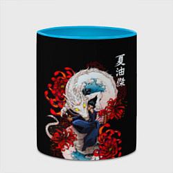 Кружка 3D Сугуру Гето и дракон, цвет: 3D-белый + небесно-голубой — фото 2