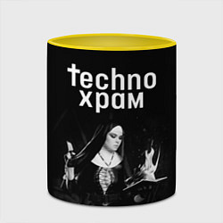 Кружка 3D Techno храм монашка колдунья, цвет: 3D-белый + желтый — фото 2