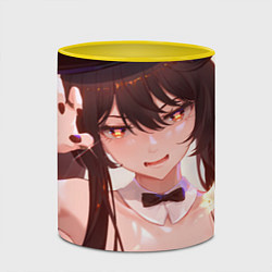 Кружка 3D Genshin Impact Ху Тао, цвет: 3D-белый + желтый — фото 2