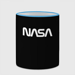 Кружка 3D NASA space logo, цвет: 3D-небесно-голубой кант — фото 2