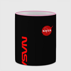 Кружка 3D NASA космос, цвет: 3D-розовый кант — фото 2