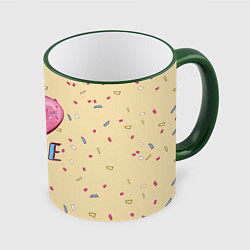 Кружка цветная Пончик с любовью