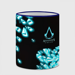 Кружка 3D Assassins Creed анимус, цвет: 3D-синий кант — фото 2