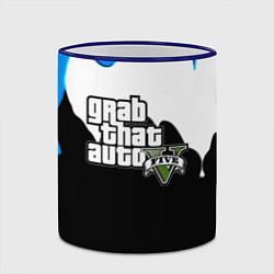 Кружка 3D GTA 5 краски гейм, цвет: 3D-синий кант — фото 2