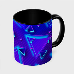 Кружка 3D Neon Pattern colored, цвет: 3D-белый + черный