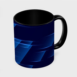 Кружка 3D Blue background, цвет: 3D-белый + черный
