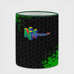 Кружка 3D Nintendo 64 броня, цвет: 3D-зеленый кант — фото 2