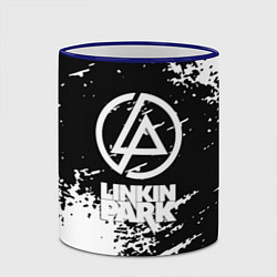 Кружка 3D Linkin park logo краски текстура, цвет: 3D-синий кант — фото 2