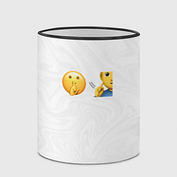 Кружка 3D Мьюнинг эмодзи, цвет: 3D-черный кант — фото 2