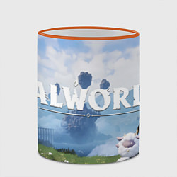Кружка 3D Остров палов Palworld, цвет: 3D-оранжевый кант — фото 2