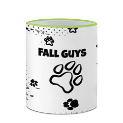 Кружка 3D Fall Guys game, цвет: 3D-светло-зеленый кант — фото 2