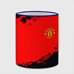 Кружка 3D Manchester United colors sport, цвет: 3D-синий кант — фото 2