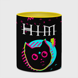 Кружка 3D HIM - rock star cat, цвет: 3D-белый + желтый — фото 2