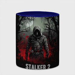Кружка 3D Stalker 2 dark mode, цвет: 3D-белый + синий — фото 2