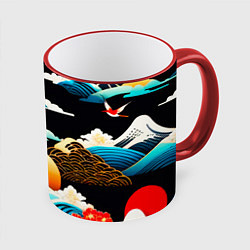 Кружка цветная Японская палитра природы