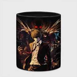 Кружка 3D Лайт Ягами - Death Note, цвет: 3D-белый + черный — фото 2